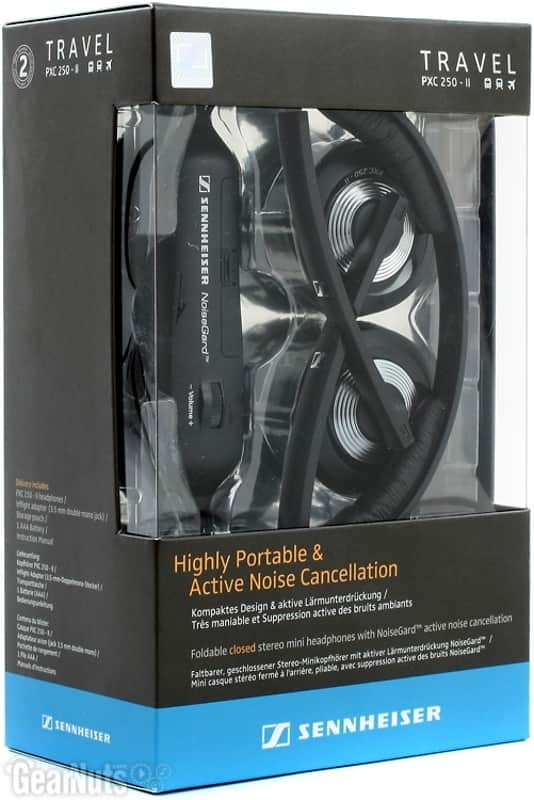 Sennheiser PXC 250-II Active Noise-cancelling Travel Headphones