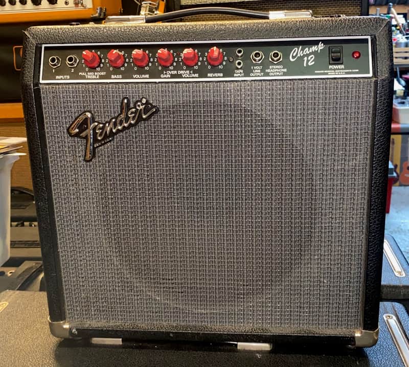 fender champ12 赤ノブ　チューブアンプ Fender Champ 12 1988 - Red Knob | Reverb