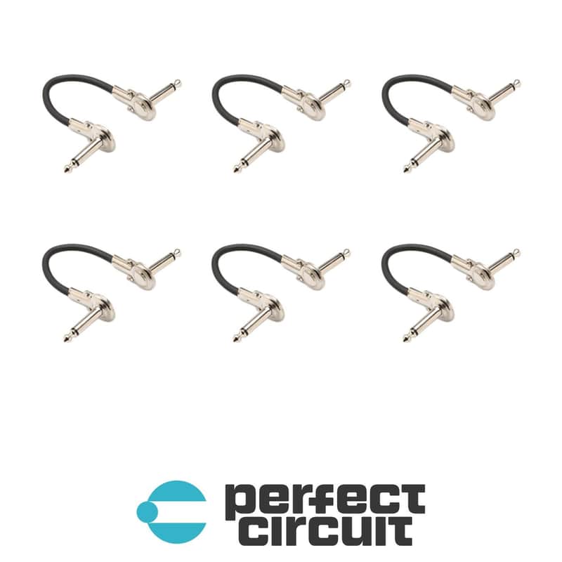 Hosa IRG-600.5 Right Angle Low Profile Guitar Patch Cable - 6" (6-Pack) image 1