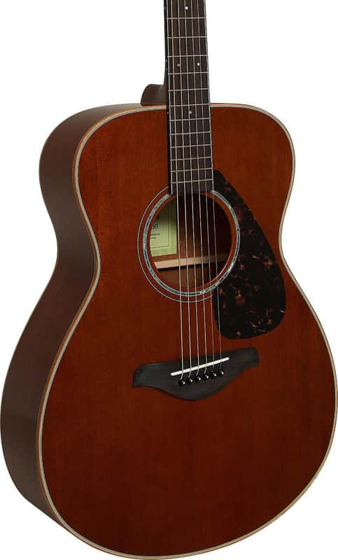Yamaha FS850 Grand Concert Acoustic Guitar, Solid Mahogany Top image 1