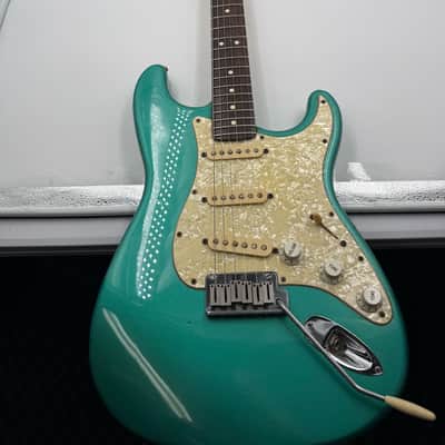 1992 Fender USA Stratocaster Electric- Turquoise image 15