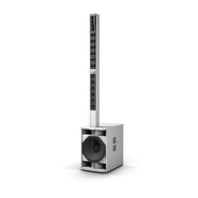 LD System MAUI 44 G2 W Cardioid powered Column Loudspeaker, White image 6