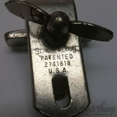 *Slingerland Cowbell Holder Rod Clamp-On Bass Drum Mount Nickel 40s Radio King* image 3