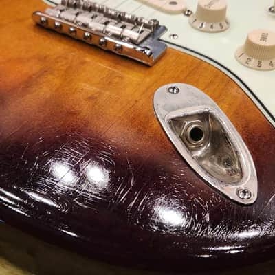 Warmoth Sunburst Stratocaster Guitar Body * Relic * with 2 Point Tremolo Bridge Included image 21