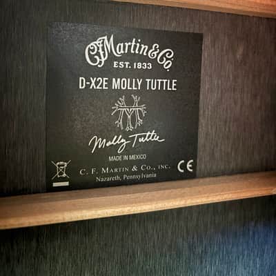 Martin X Series D-X2E Molly Tuttle Signature 2026 - Present - Vintage Sunburst image 9