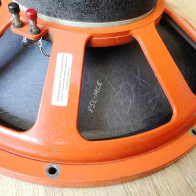 JBL D130F Orange Frame Fender Label Vintage 15" Speaker 8 ohm D130 D140 image 5