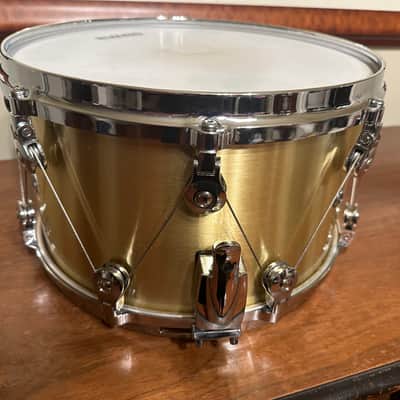WTS Steve Pruitt Signature Series 7.5 x 13 Brass Snare Drum, fantastic shape image 3