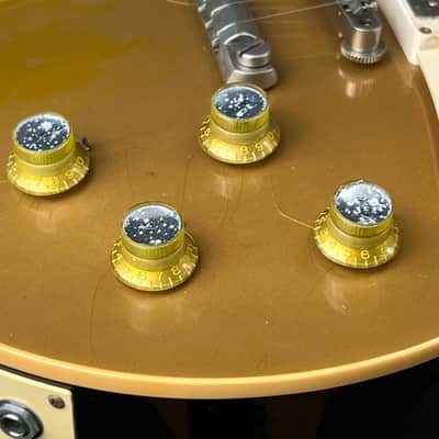 General Vintage Tone Master of edad CAB Reflector heads knobs  Gold/Silver Set Cellulose acetate Real oxidation . image 8
