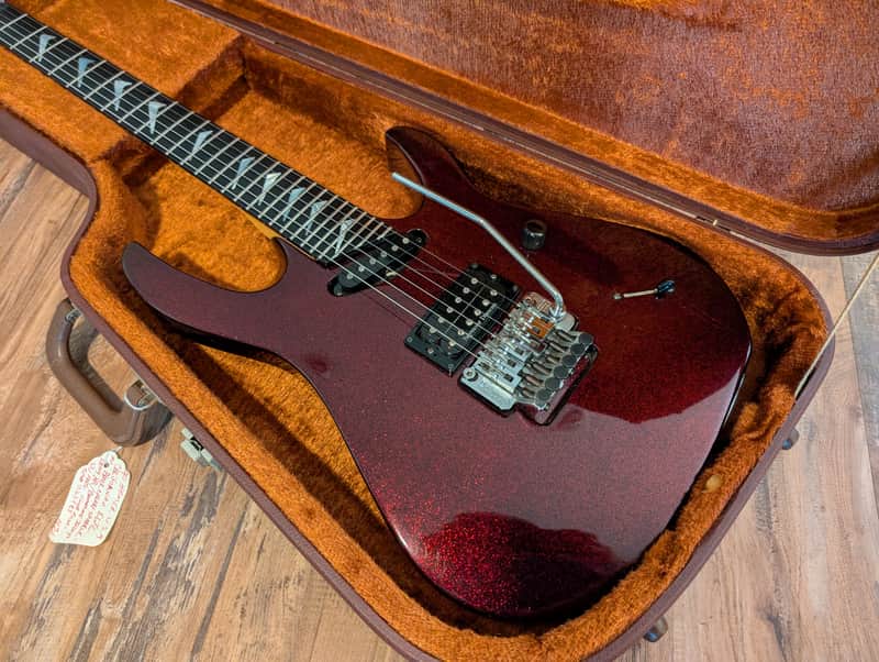 1990 Hamer Californian Elite Electric Guitar Black Cherry Sparkle All Original & CLEAN!! image 1