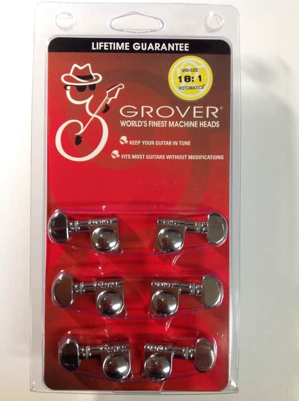 Grover 305C Rotomatic 3+3 Tuning Machines 18:1 Ratio image 1