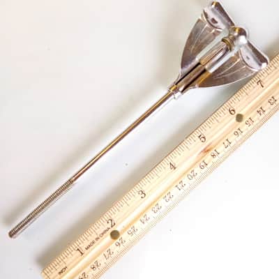 Ludwig Bass Drum Bow-Tie Tension 7"Long T-Rod+Claw Chrome Vintage50-60s Keystone image 2