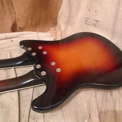 Mosrite Doubleneck 4/6 Bass Guitar 1973 Sunburst image 12