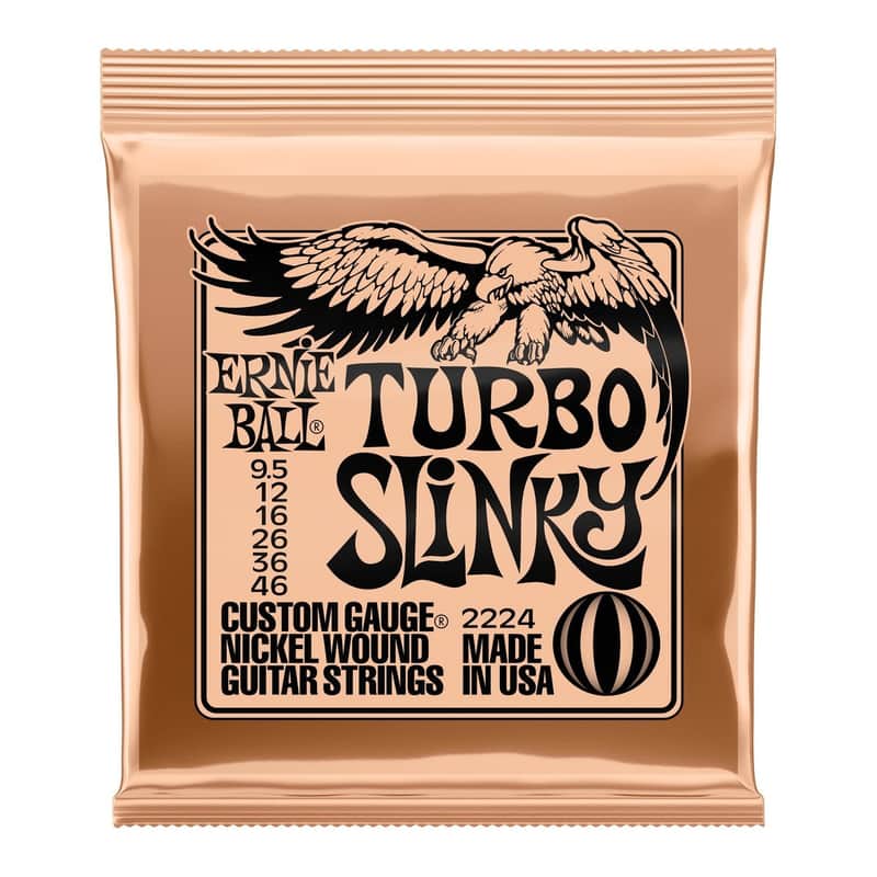 Ernie Ball Ernie Ball Turbo Slinky 9.5-46 Electric Guitar Stri...