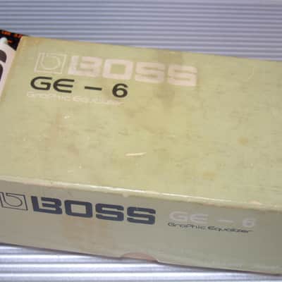 MINT Boss GE-6 Graphic Equalizer w/ Original Box & Manual / MIJ Made in Japan (Black Label) image 6