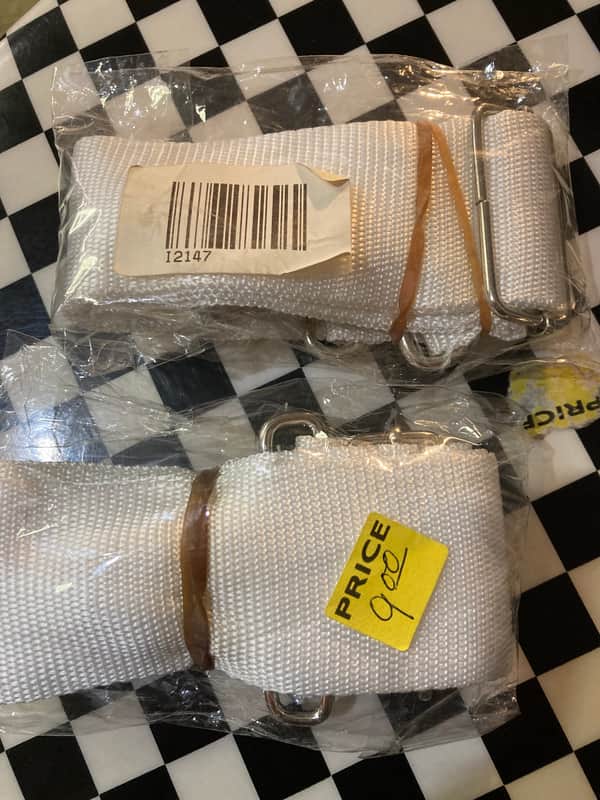 NEW OLD STOCK (LOT of 2) Snare Drum Sling Strap Belt Adjustable Nylon Shoulder Strap for Marching image 1
