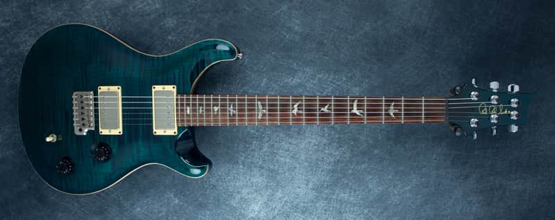 PRS Custom 22, Birds, Wide Fat Neck. Teal. 2004 ~ Secondhand | Reverb