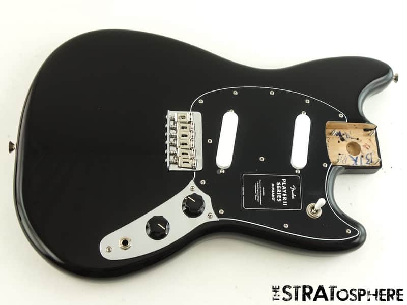 Fender Player II Mustang Series LOADED BODY, Alder Offset Shape Black image 1