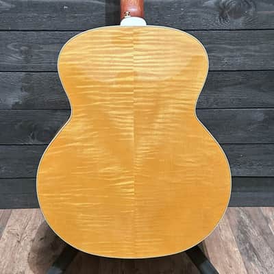 Guild F-250E Deluxe Blonde 6 String Acoustic Electric Guitar - Natural image 4