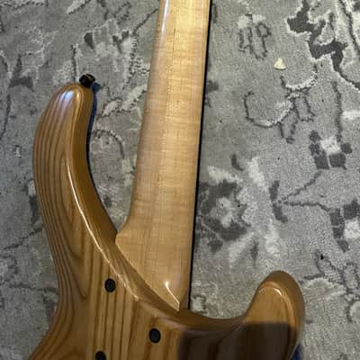 Phantom Mephisto 5 String active left handed lh Bass Open Swampash Ebony birdseye maple headstock lefty - Nature image 20