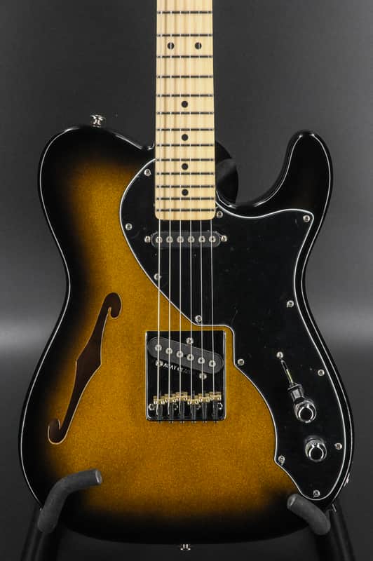 G&L USA Limited Edition ASAT Classic Thinline Semi Hollow 2-Tone Goldburst Metallic image 1