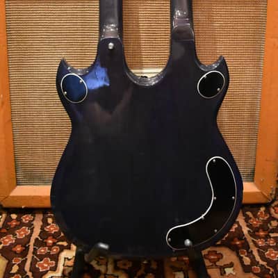 Vintage 1970s Baro Double Neck 4/6 String Guitar Bass Custom Luthier Instrument Gibson Style image 7