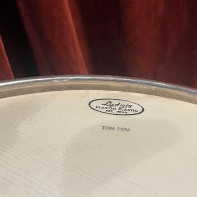 Ludwig 9x13Transition Badge tom 1958 - White marine pearl image 16