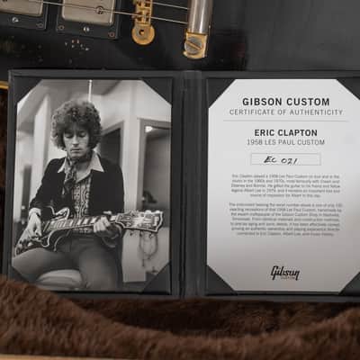 Gibson 1958 Les Paul Custom Eric Clapton 3PU Ebony Murphy Lab Aged 2025 image 21