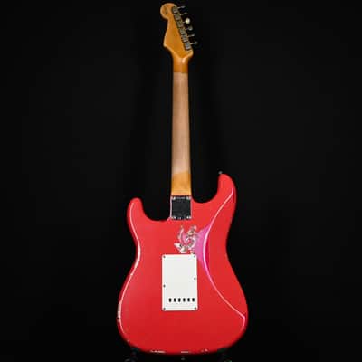 Fender Custom Shop 1962 Stratocaster w/ Josefina Handwound Pickups, Heavy Relic- Fiesta Red/ Pink Paisley 2026 (R143987) image 4