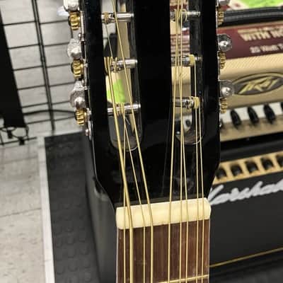 Alvarado Bajo Quinto Black Acoustic 10 String Guitar image 3