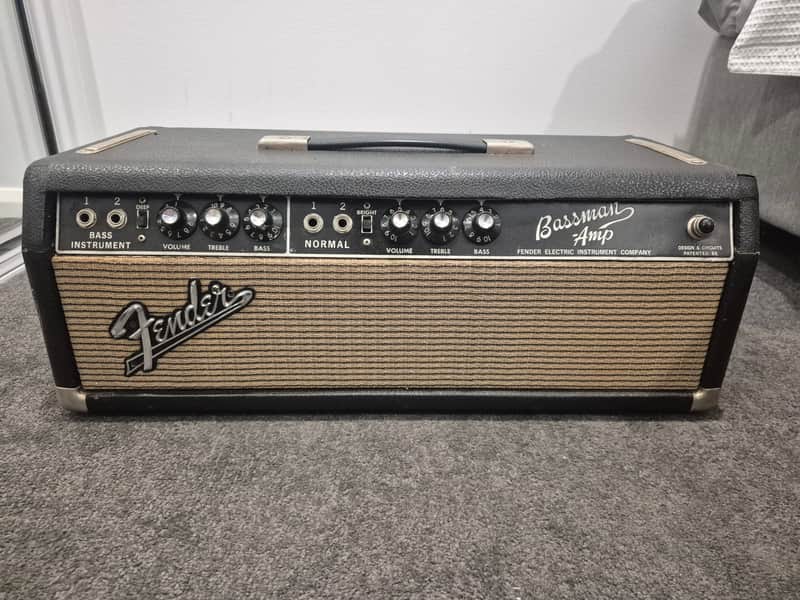 1964 Fender Bassman AA864 2-Channel 50-Watt Guitar Amp Head image 1