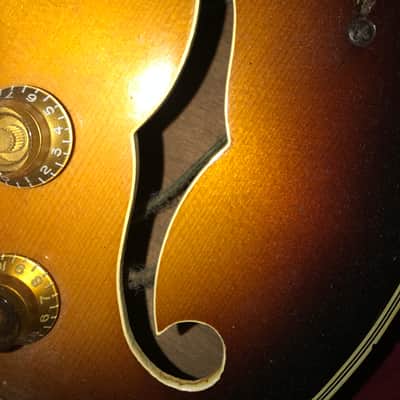 Danelectro neck on a Longhorns body.  Late 1960’s Aged Faded Tobacco Burst image 11