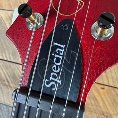 PRS S2 Wood Library Special Semi-Hollow Quilted Top Ebony Fretboard Satin Bonnie Pink Cherry Burst  S2088417 image 9