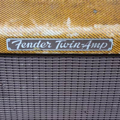 1959 Fender High Power Twin 5F8-A 80-Watt 2x12" Guitar Combo image 2