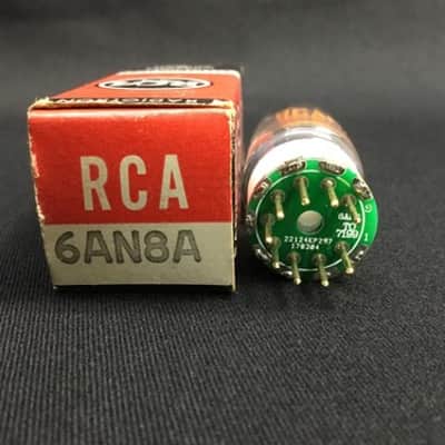 NOS RCA 6AN8A w/ Adapter to 7199 PREAMPLIFIER VACUUM TUBE Tested USA 4.2080-D image 3