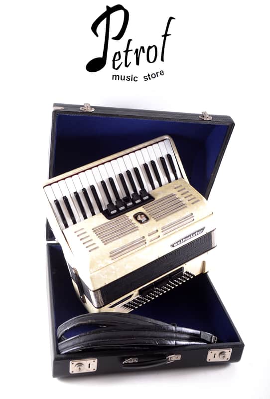 Immagine Rare German Made TOP Quality Accordion Weltmeister Unisella - 80 bass, 8 switches + Original Hard Case & Shoulder Straps - Excellent - Video - 1