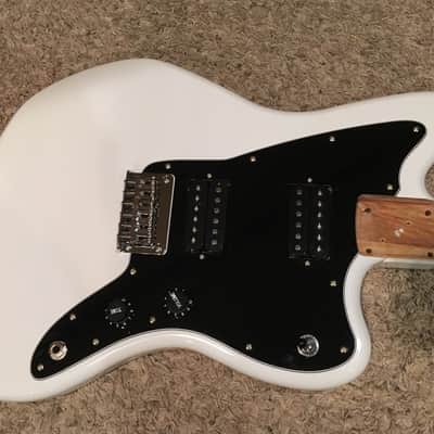 Squier Affinity Jazzmaster HH 2018 Artic White Loaded Body - Minor Issues, Like New, Bonus Saddles image 1