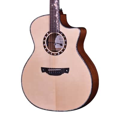 Crafter ML G-MAHO CE Anniversary MAHO Series Grand Auditorium Cutaway Moonlight Inlay Solid Spruce Top Mahogany Neck 6-String Acoustic-Electric Guitar w/Gig Bag image 1