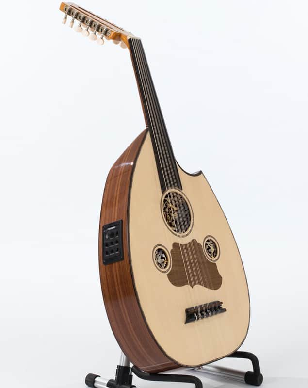 Electric Oud Cutaway Semi Acoustic Oud image 1