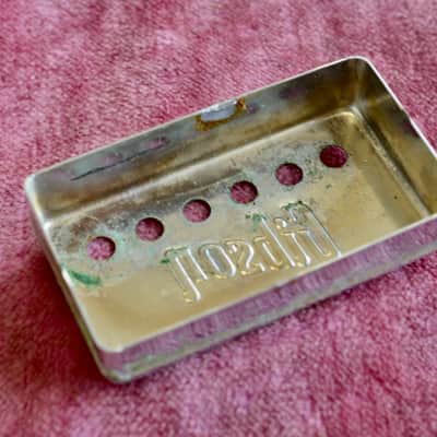 Vintage 1970's Gibson Embossed PAF Humbucking Neck Pickup Cover 1972 1973 ES-335 image 6