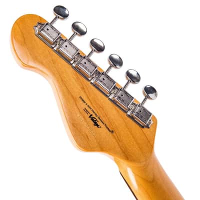Vintage V65 ReIssued Hard Tail Electric Guitar - Blonde (V65HBLD) image 10
