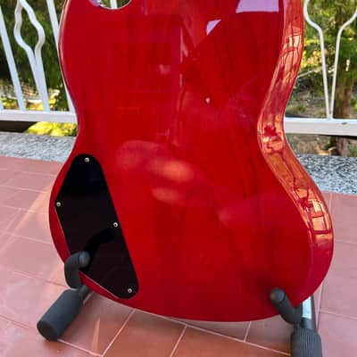 Burny RSG-60 / RSG-65 (1969 SG Replica) - Made in Japan - Late 1980s - Cherry Red w/ Original VH-1 Pickups image 10