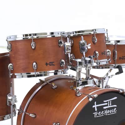 TreeHouse Custom Drums 8-piece Plied Maple Drumset "Middle Brown 8-pc" image 3