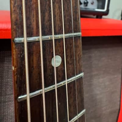 Takamine F-340S lawsuit era 1976 Japan w/ pickup and OHSC image 9