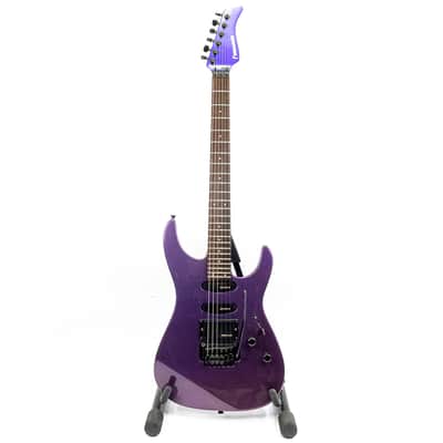 Fernandes FR-55 Revolver MIJ Electric Guitar Metallic Purple Floyd Rose 24 Fret image 3