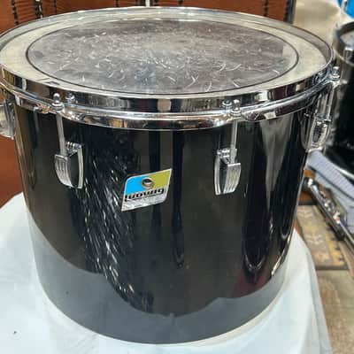 Ludwig 12" deep X 15" head Vistalite Concert Tom (11285-1236) Early 70's - Black Vistalite image 1