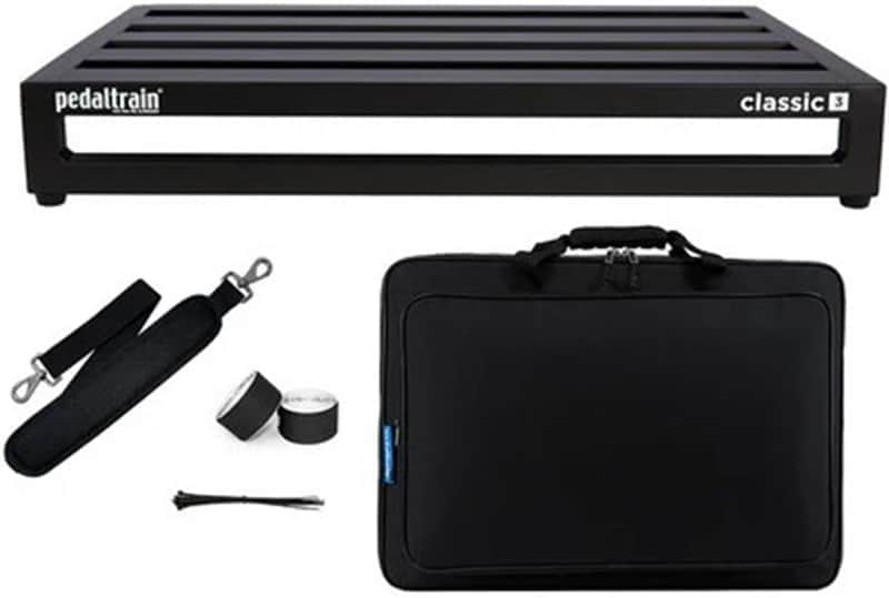 Pedaltrain Classic 3 PedalBoard with Deluxe MX Soft Case image 1