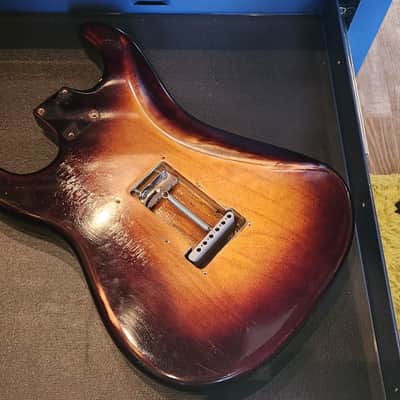 Warmoth Sunburst Stratocaster Guitar Body * Relic * with 2 Point Tremolo Bridge Included image 2