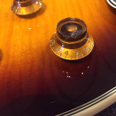 Epiphone Les Paul Custom Flame Maple Tobacco Burst image 9