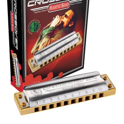 Hohner 2009BX-F MARINE BAND CROSSOVER HARMONICA- KEY OF F image 1