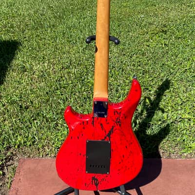 Strat style offset "BloodClot" electric guitar 3 strong single coil PU fretwork, set-up, Dunlop Pro image 3